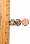 Crystal Beaded Stud Earrings